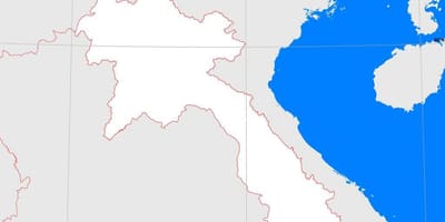 வரைபடம் லாவோஸ் அவுட்லைன்