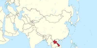 வரைபடம் லாவோஸ் ஆசியா