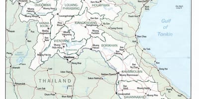 வரைபடம் லாவோஸ் சுற்றுலா