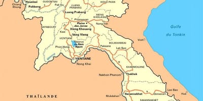 விரிவான வரைபடம் லாவோஸ்