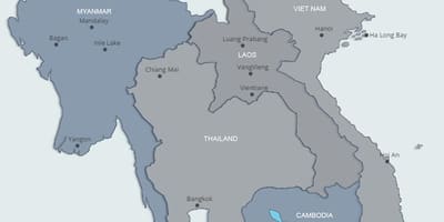 வரைபடம் வடக்கு லாவோஸ்